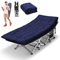 Portable Camping Cot with Thick Mattress and Carry Bag J858