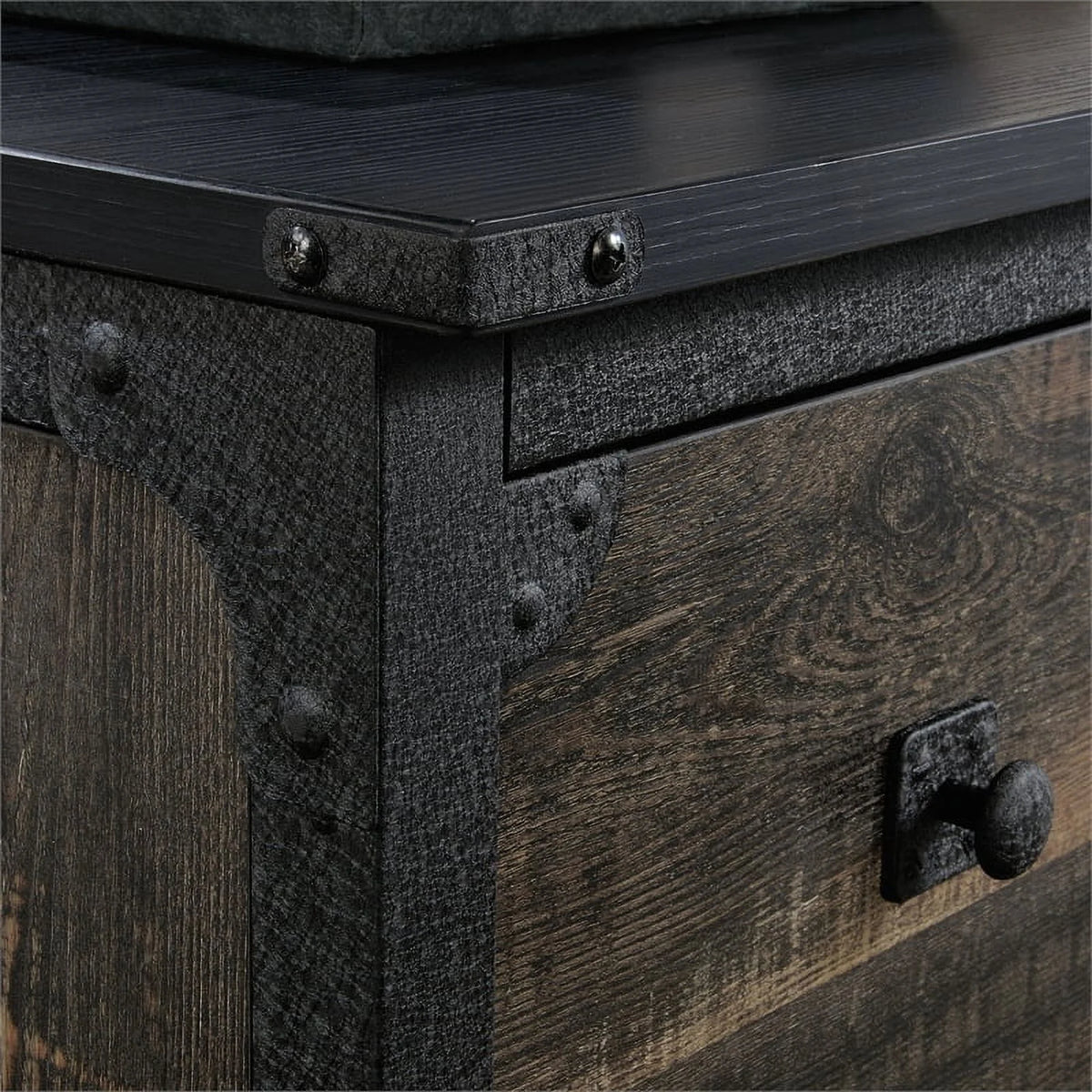 Carbon Oak Engineered Wood Metal Lateral File Y868