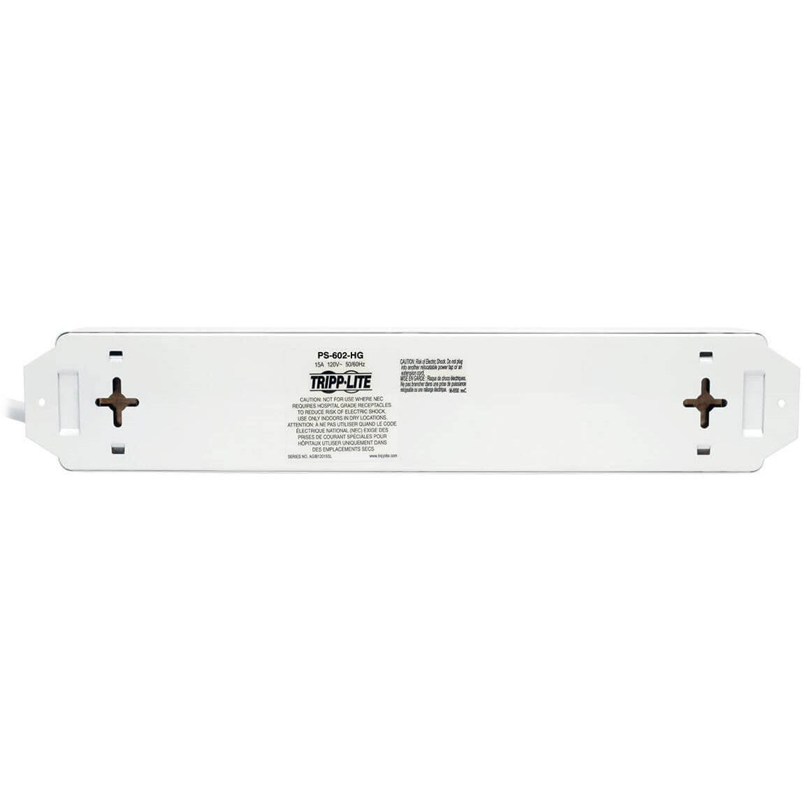 6-Outlet Medical Power Strip 15ft Cord X2074