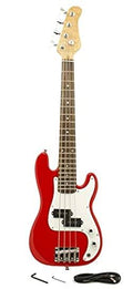 Red Small Scale Electric Bass Guitar L422487