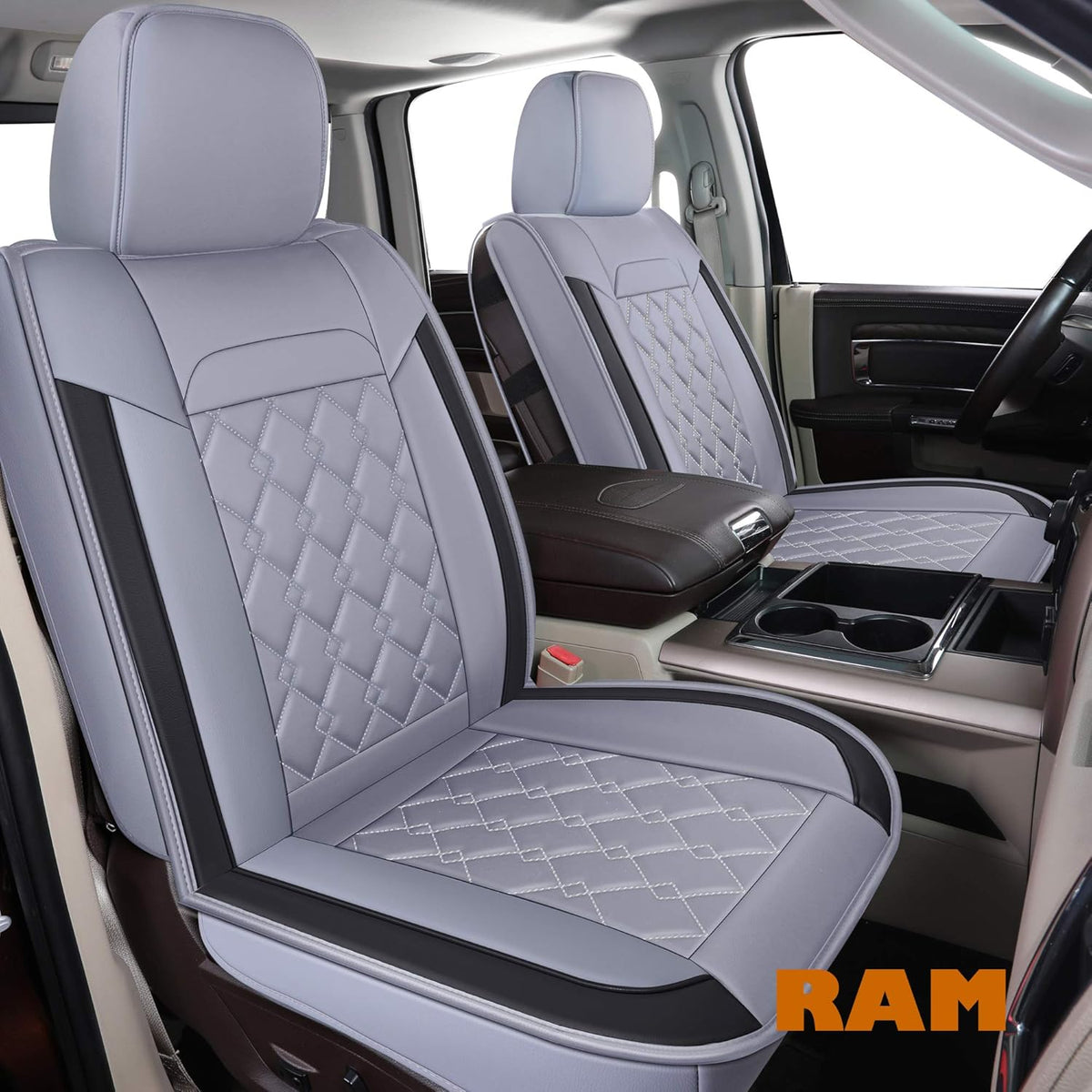 Ram Seat Covers with Center Console Cover (Black) B5321