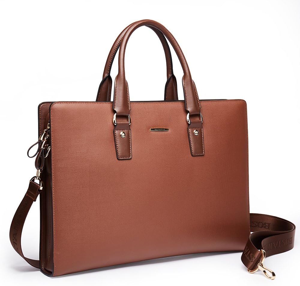 Leather Laptop Briefcase Shoulder Bag B18292