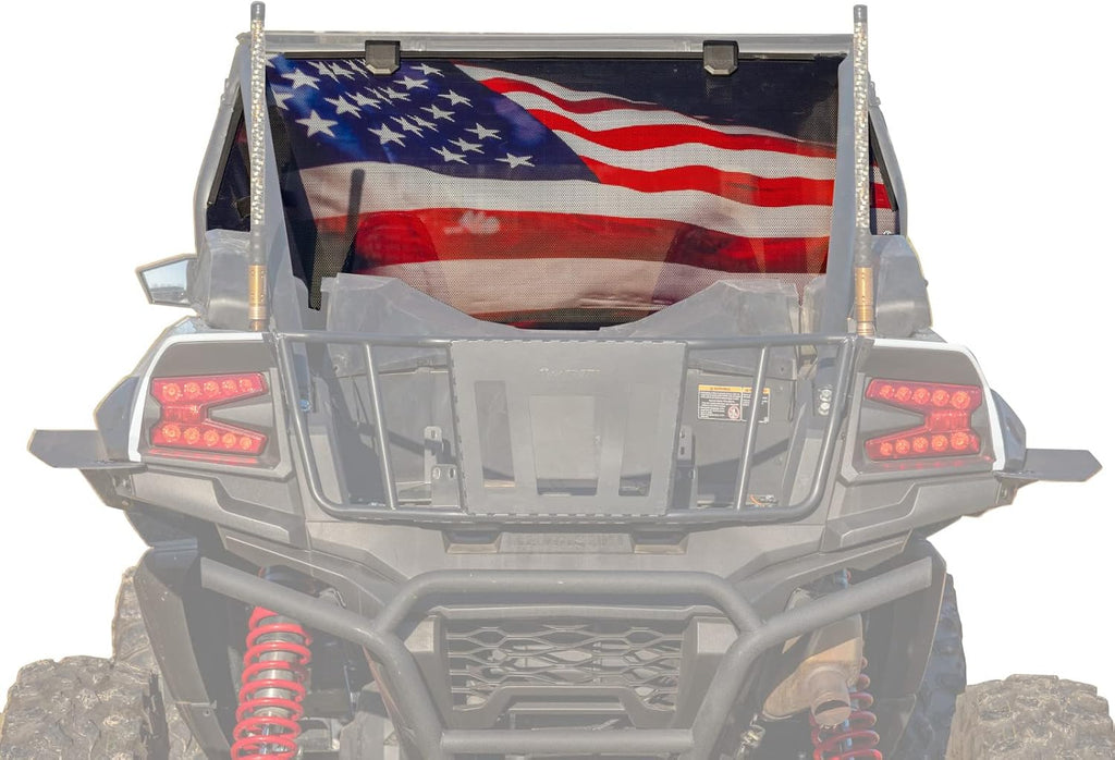 Rear Windshield 1/4 Thick Polycarbonate Lightly Tinted F187039