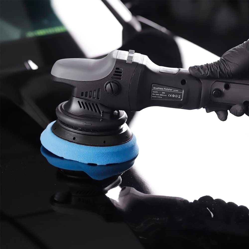 18V Cordless Car Polisher 15mm Orbit 7 Variable Speed U7639