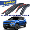 Shatterproof Window Deflectors, Tape-on Rain Guards, 4 pcs P607610