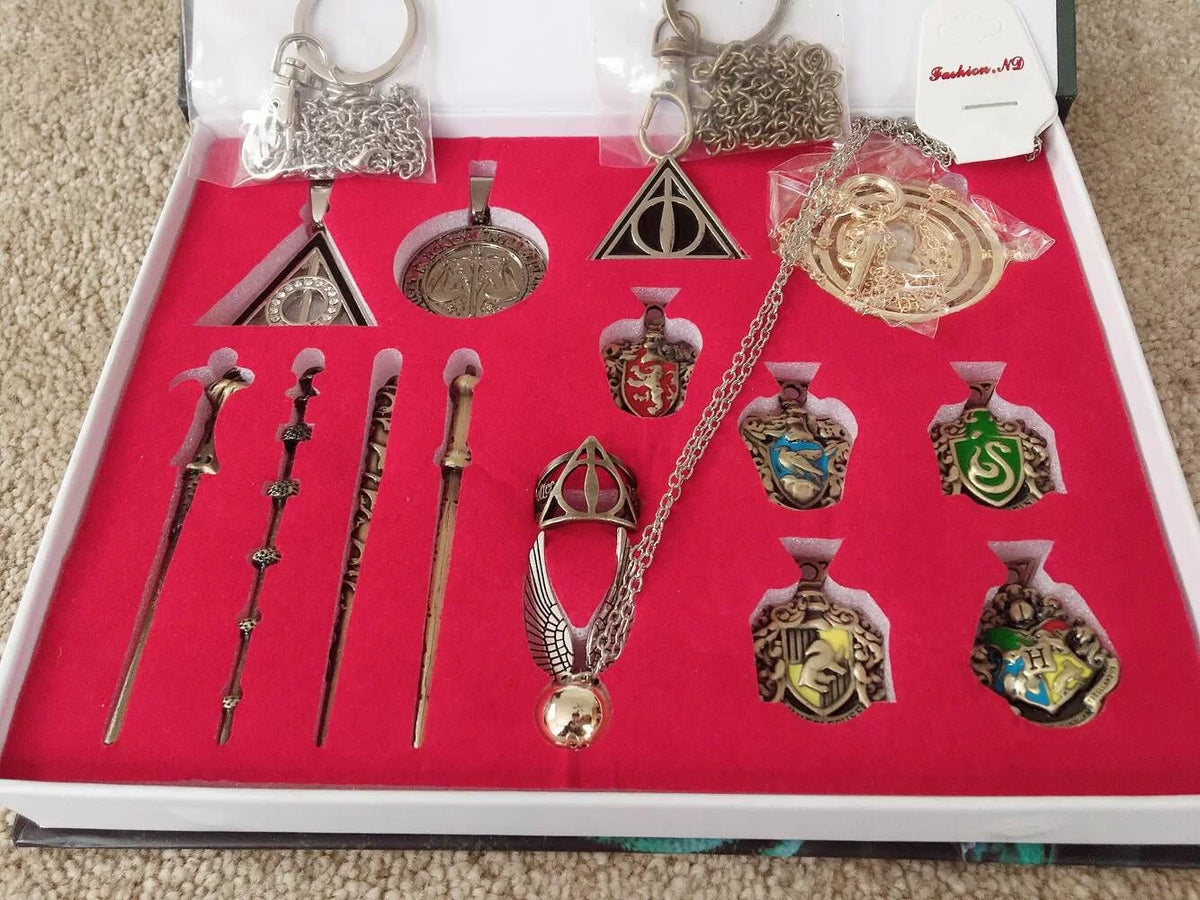 15 Pcs Magical Wands Rings Necklace M70565