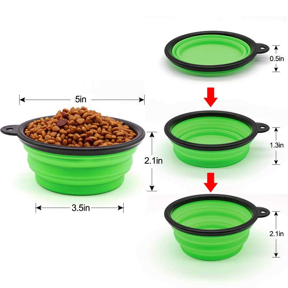 Collapsible Dog Bowl 2 Pack C506238