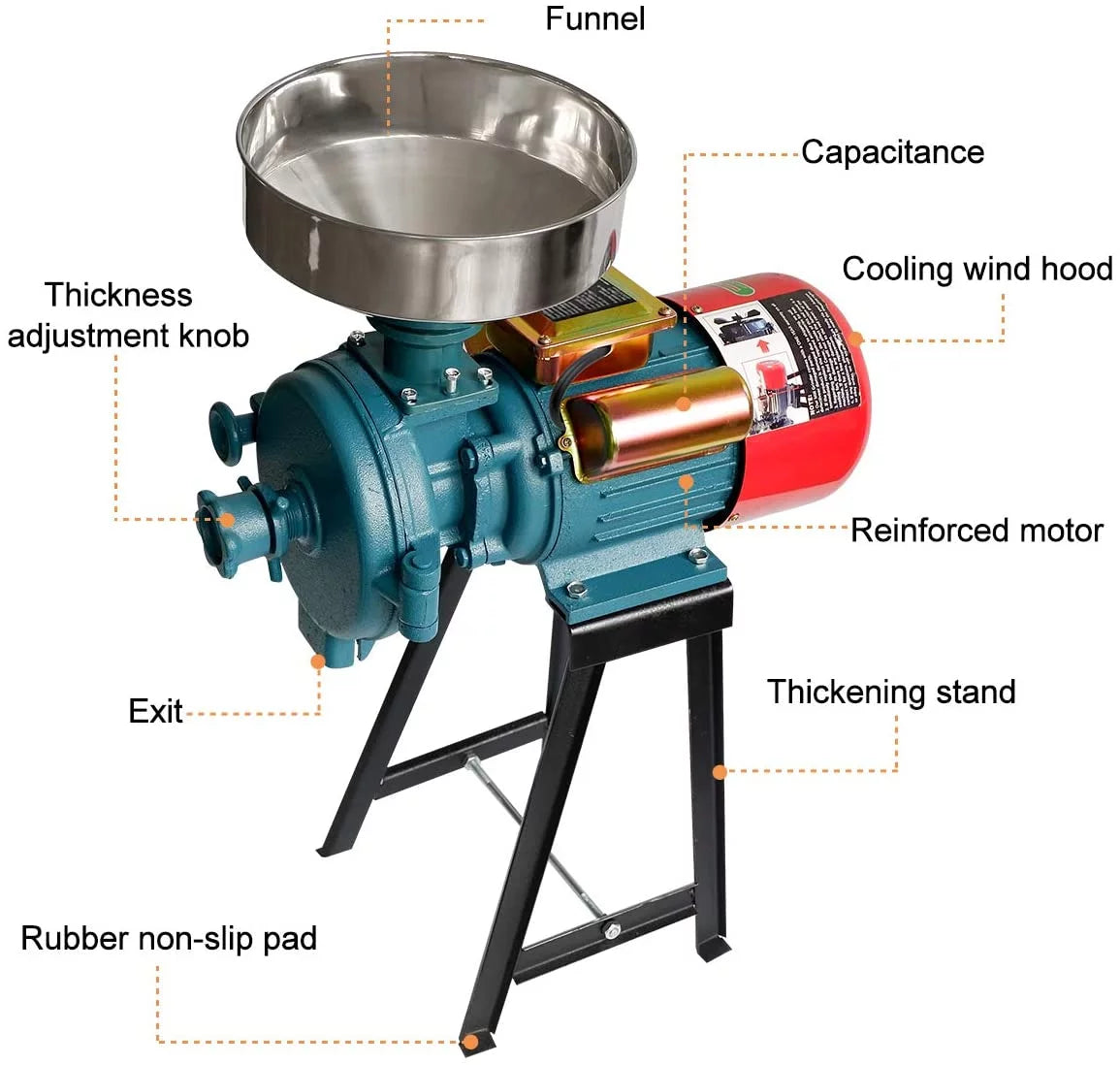 110V Electric Grain Mill Flour Grinder Y3930