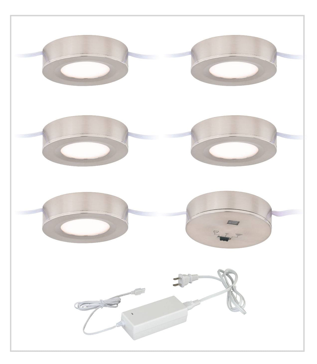 Bronze LED Under Cabinet Puck Light 5-Pack Kit L5695
