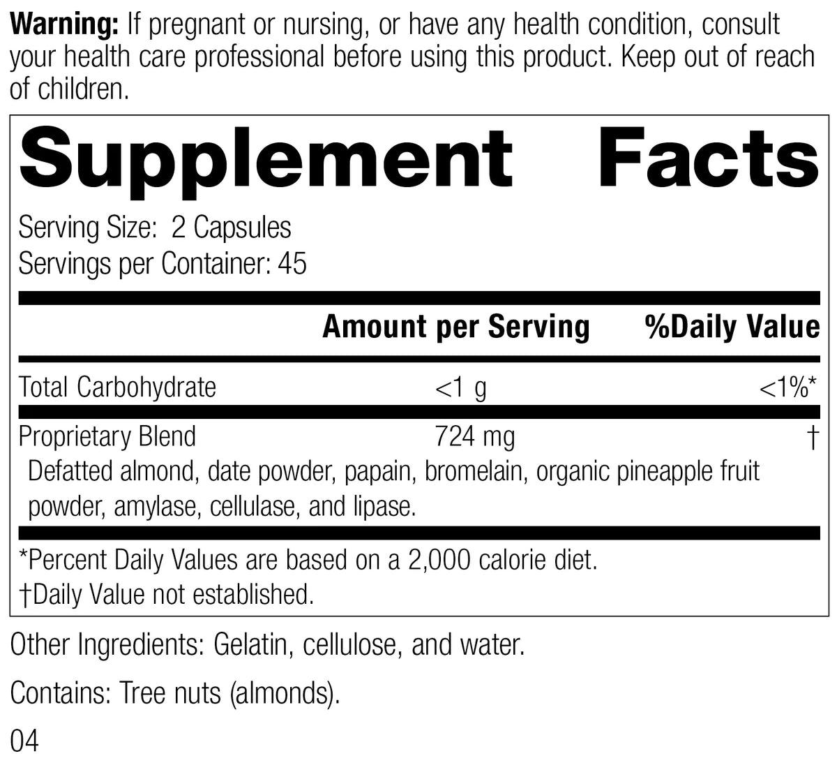 90 Capsules L12154