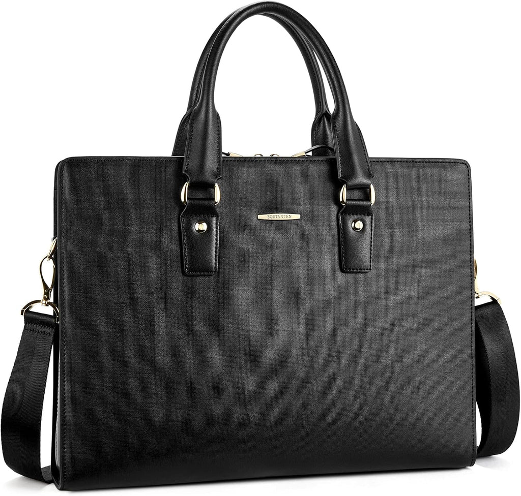 Leather Laptop Briefcase Shoulder Bag B18292