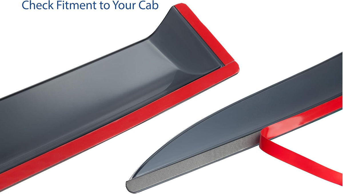 Shatterproof Window Deflectors, Tape-on Rain Guards, 4 pcs P607610