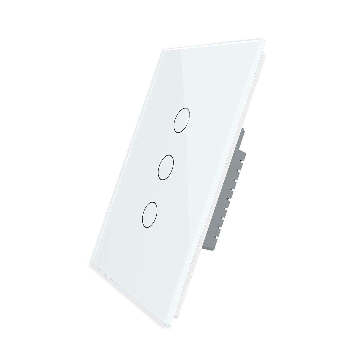 Black Wall Touch Light Switch, 2 Gang 1 Way G416