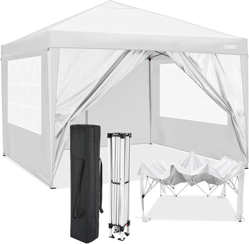 10x10ft Pop Up Canopy Tent with Wheeled Carry Bag B28611