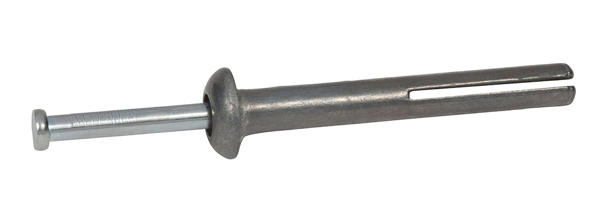 1/4" x 1-1/4" Stainless Steel Hammer Drive Nail in Anchor, 100 per Box, Pack of 2 F5342