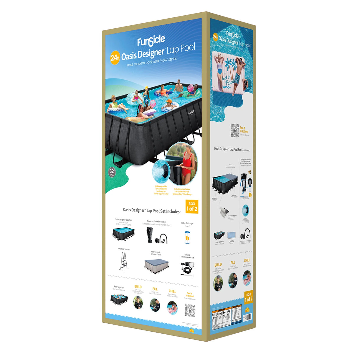 24ft Above Ground Pool Set K51666