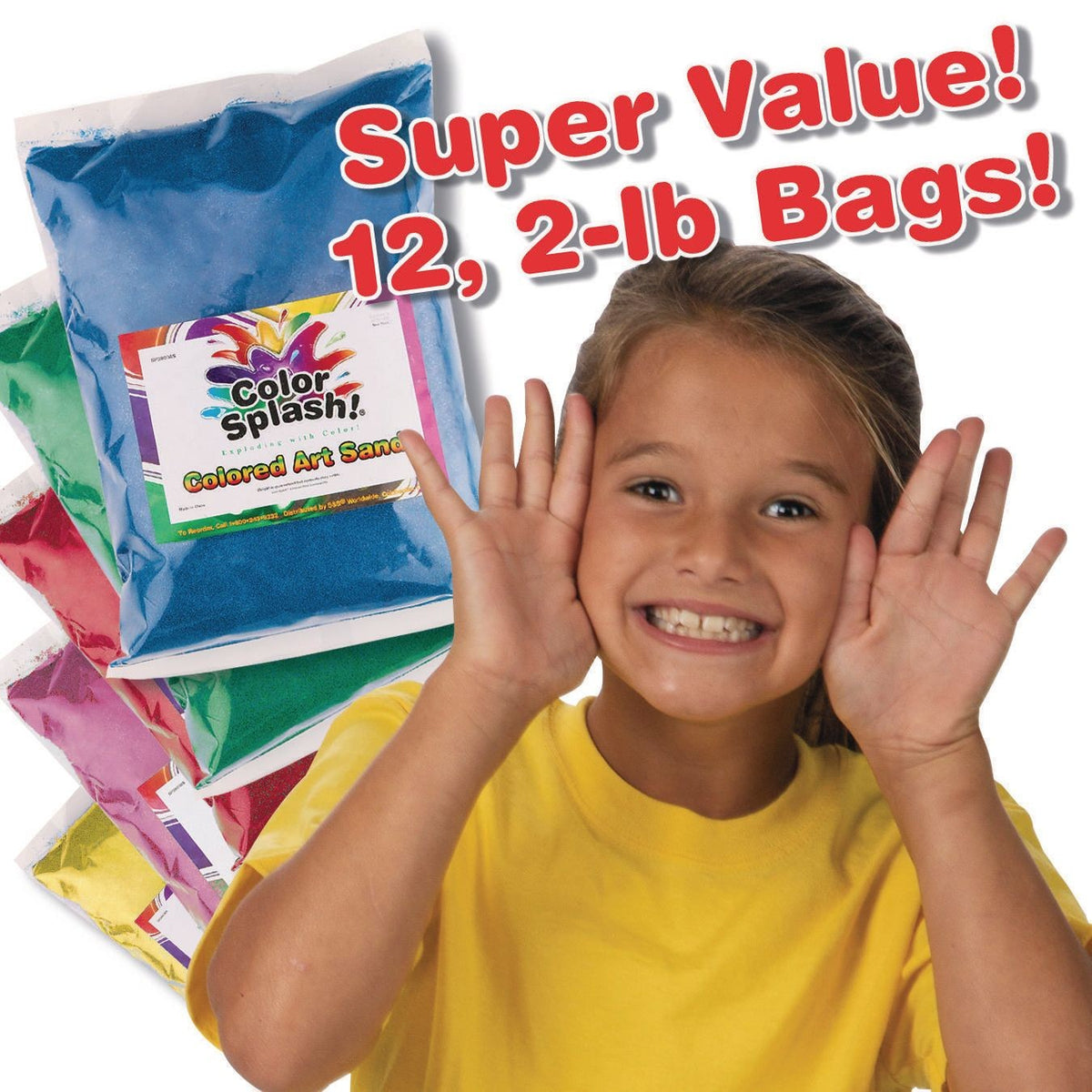 12 Pack Assortment of Fine Sand, 24 lbs U77445