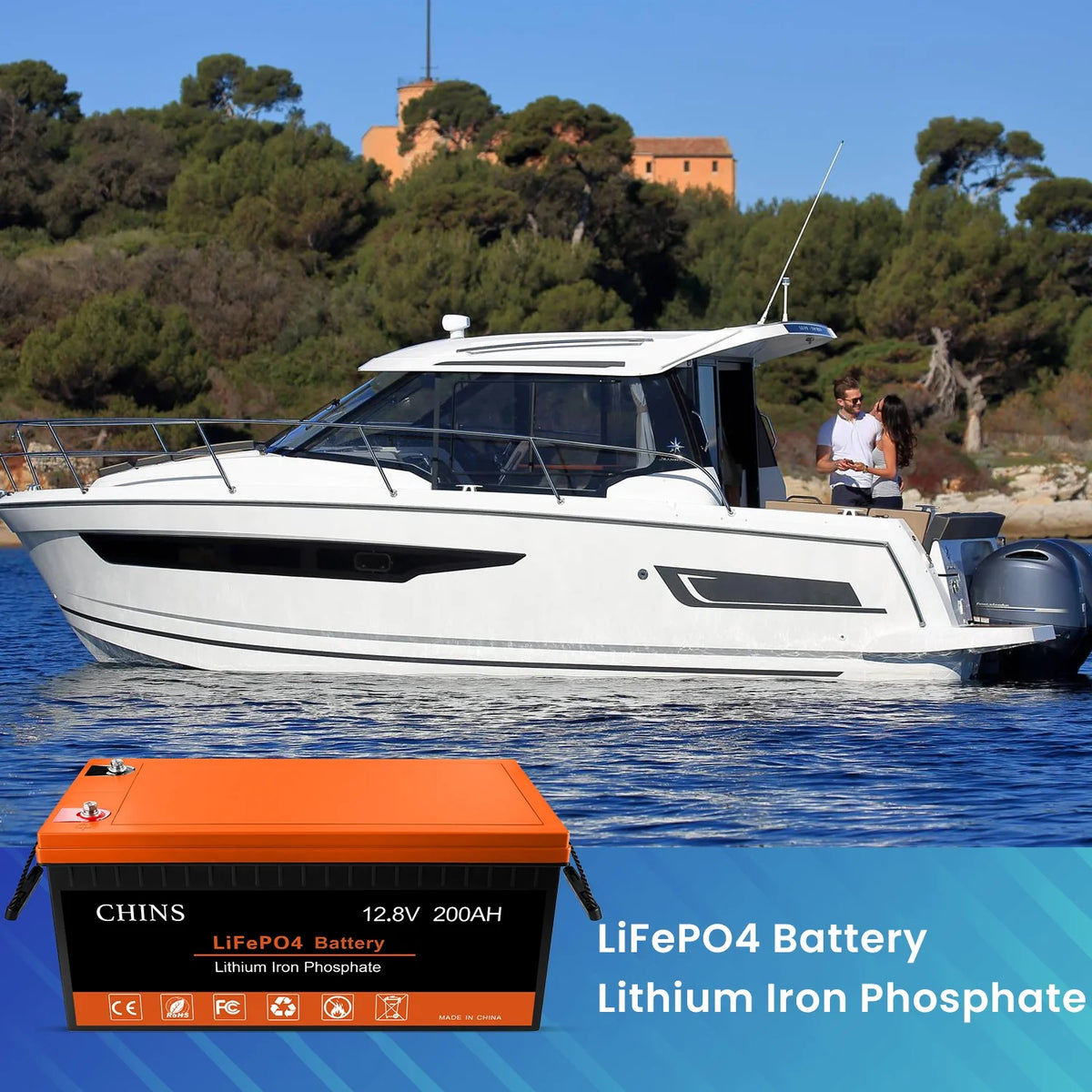 12V 200AH Lithium Iron Battery with 100A BMS S408500
