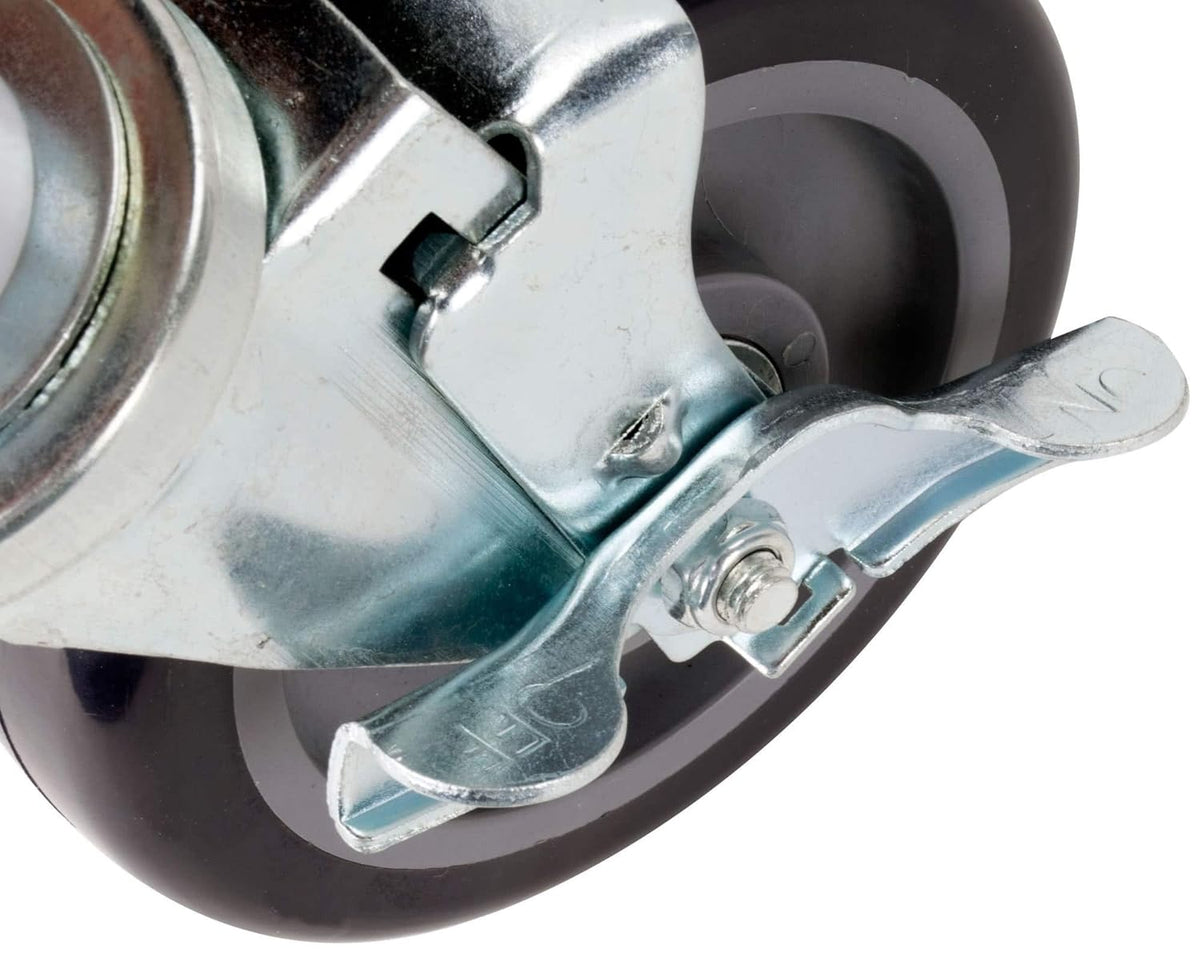 Set of 4 Expanding Stem Casters with and Without Brakes K418