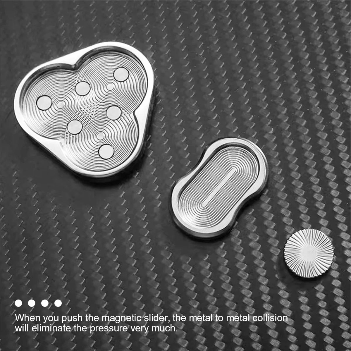 Rotary Push Toy Finger Spinner Stainless Steel Triangle Sensory Hand Toy S8463
