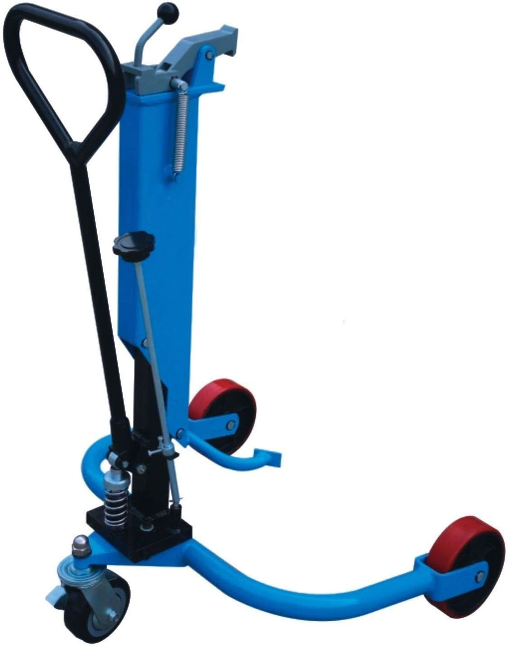 Industrial Hydraulic Drum Truck Cart 550 lb Drum Lifter Drum Jack Transporter W5883
