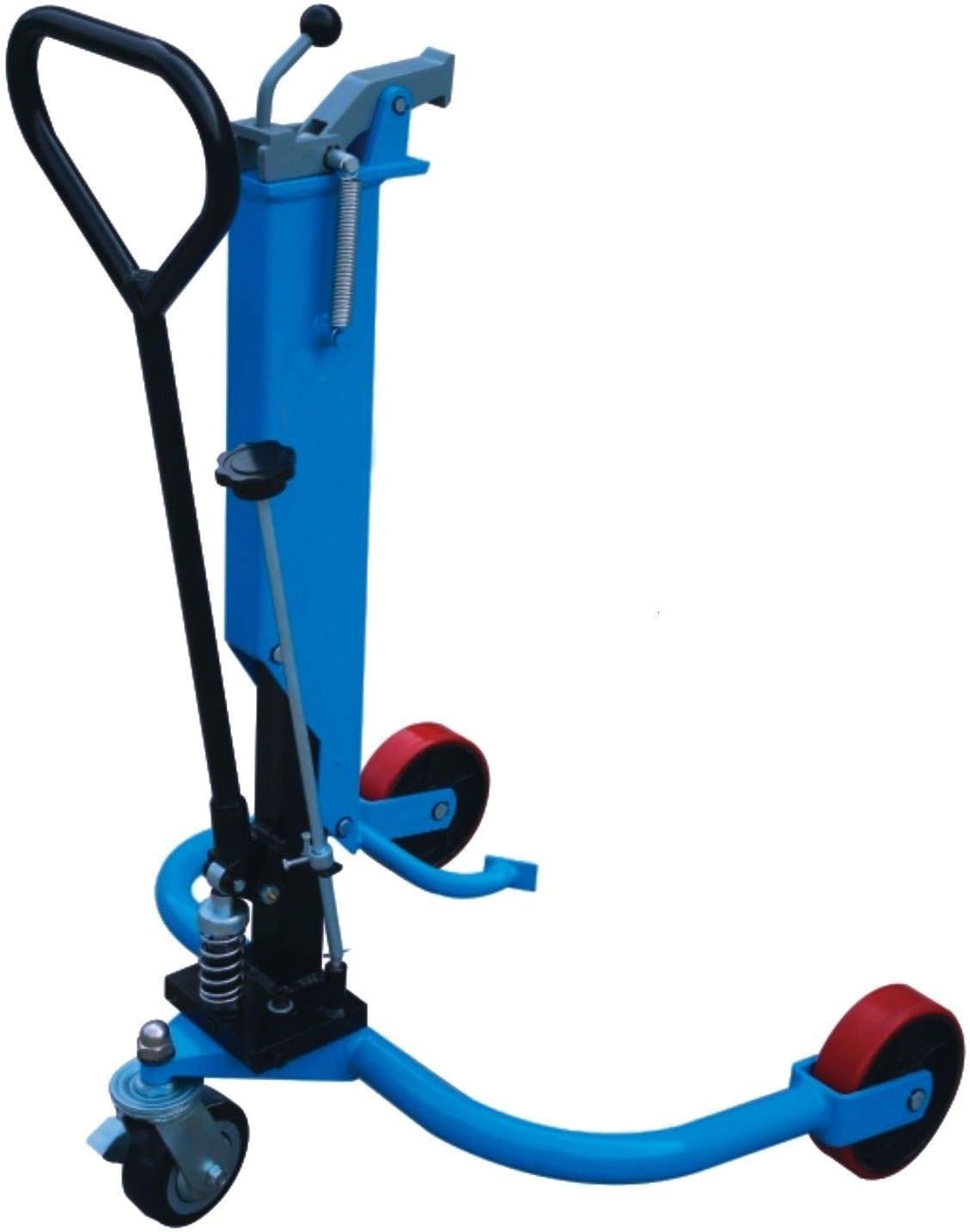 Industrial Hydraulic Drum Truck Cart 550 lb Drum Lifter Drum Jack Transporter W5883