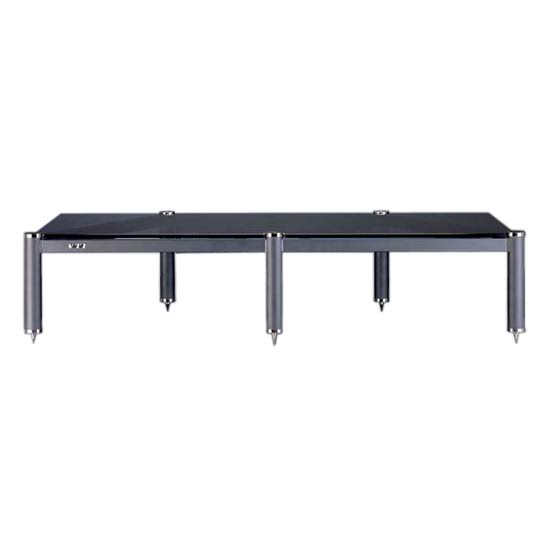 Additional 9in. H Glass Shelf with Black Poles J4503