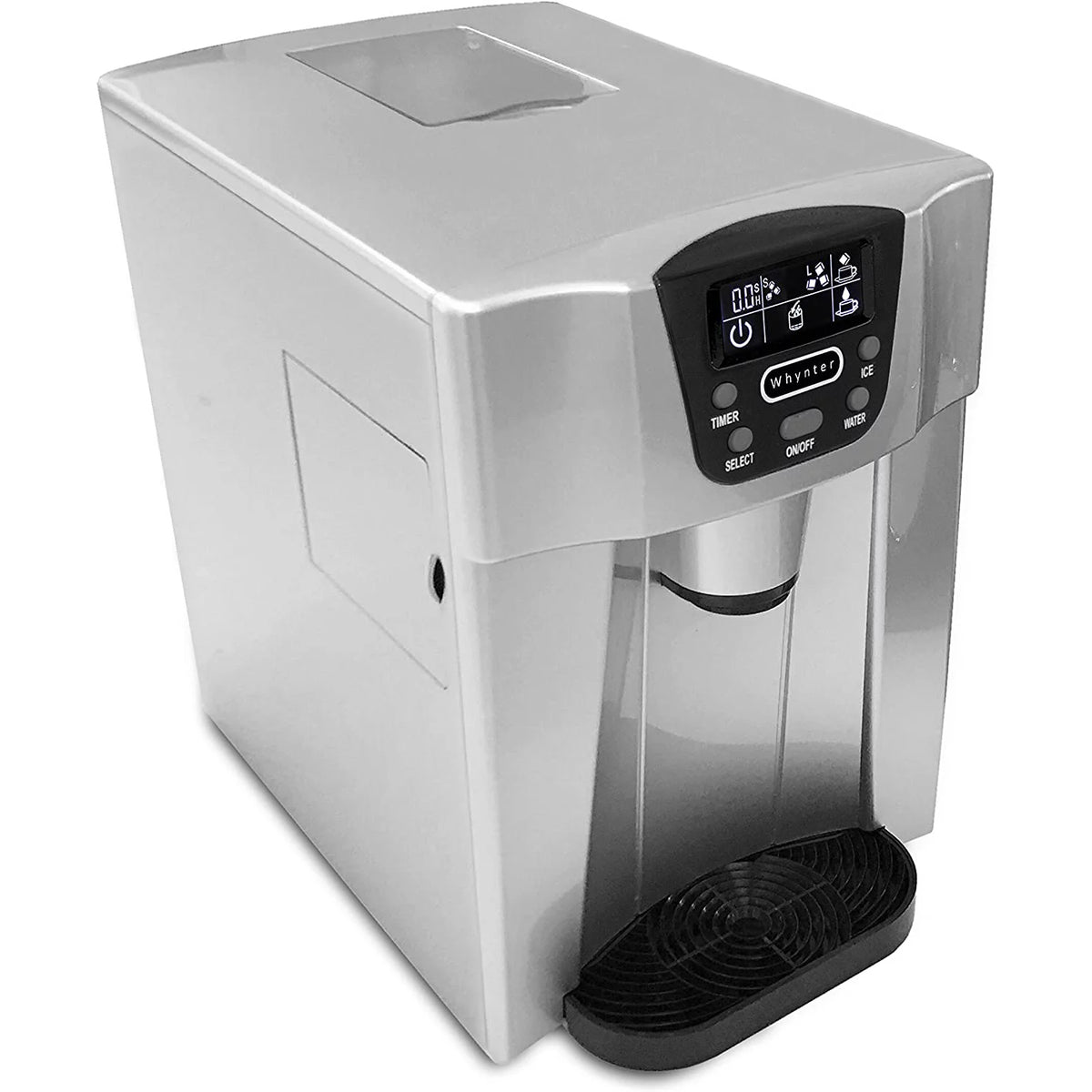 Countertop Ice Maker and Water Dispenser Silver I65204