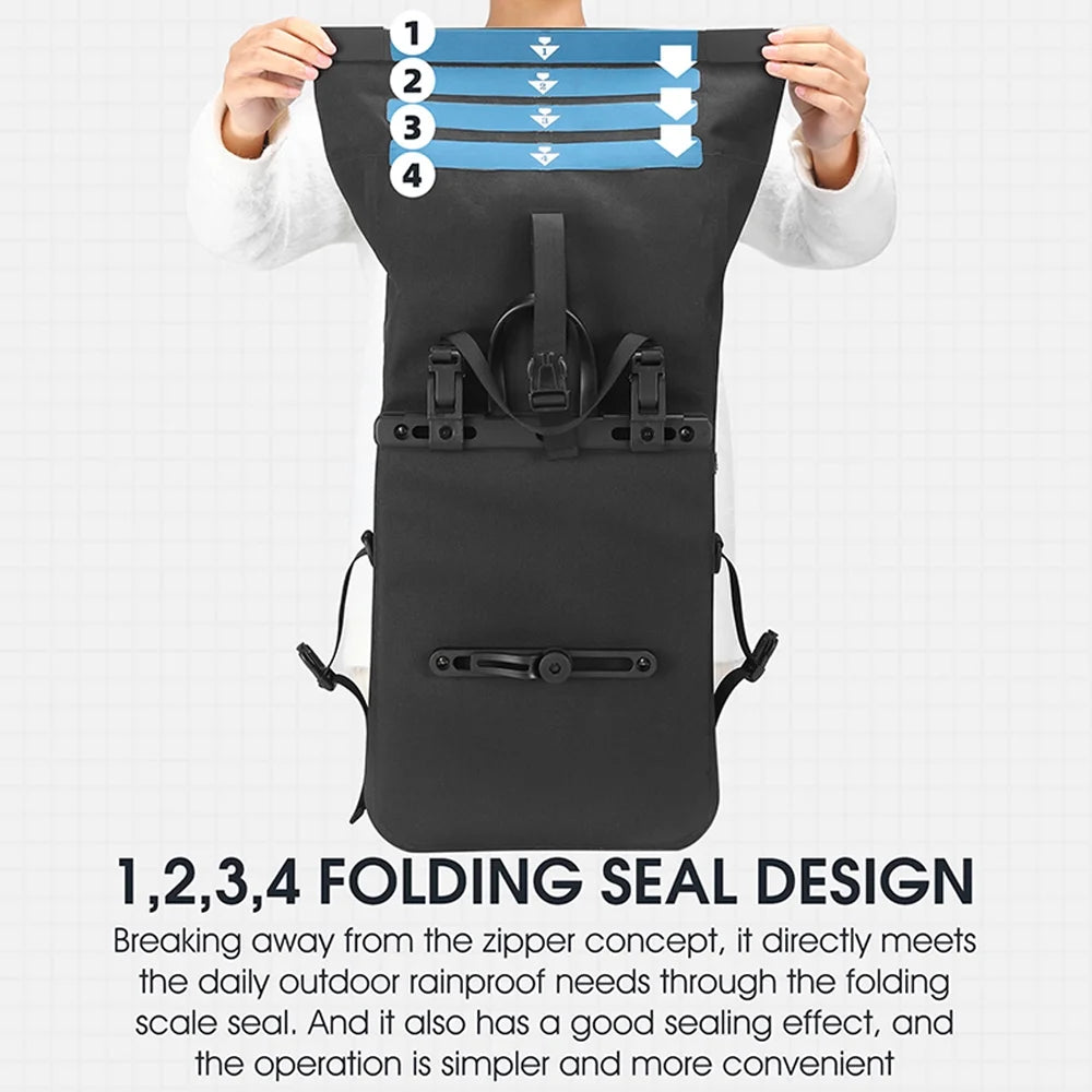 Expandable Bike Rear Storage Bag with Rack Trunk Bag C4301