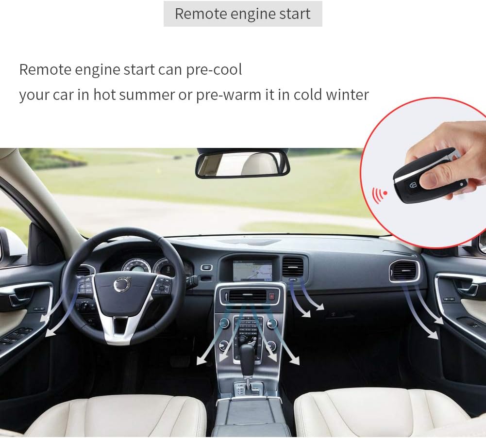 Car Alarm System Passive Keyless Entry Remote Starter T36275