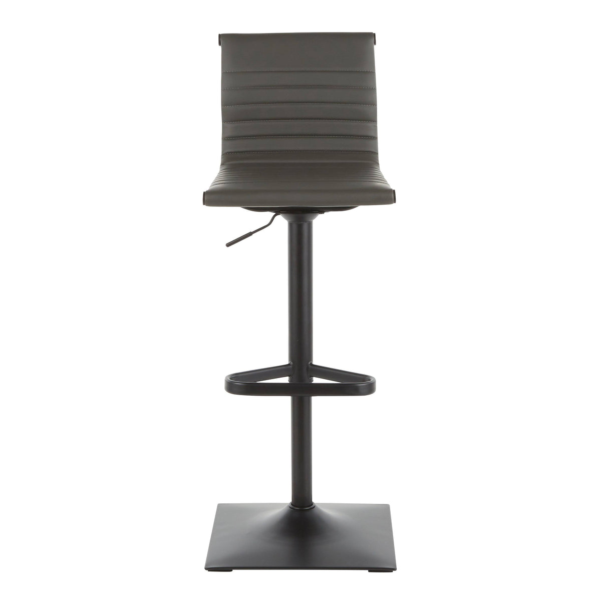 Black Metal Grey PU Barstool M84435