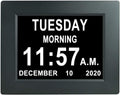 Extra Large Digital Calendar Day Clock with 12 Alarms H586684