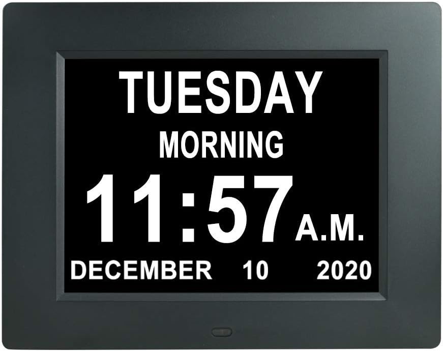 Extra Large Digital Calendar Day Clock with 12 Alarms H586684