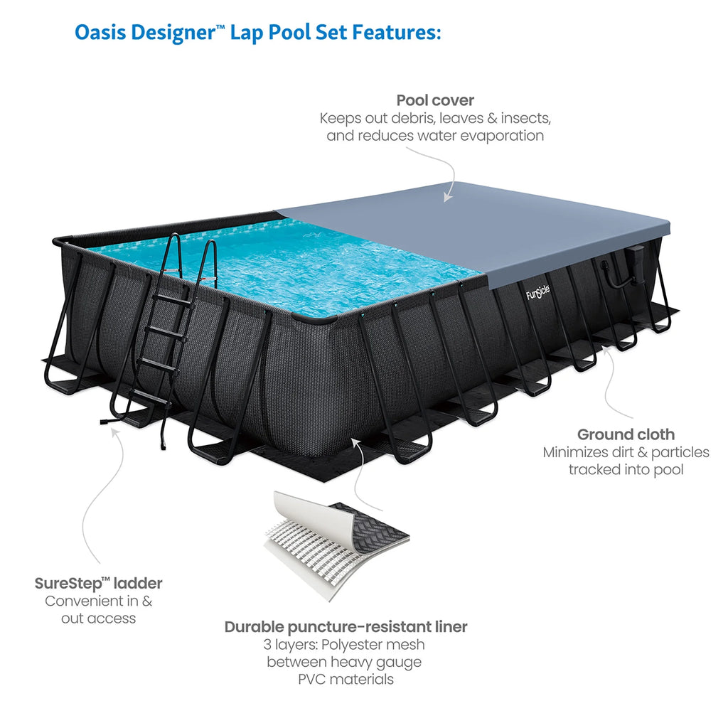 24ft Above Ground Pool Set K51666