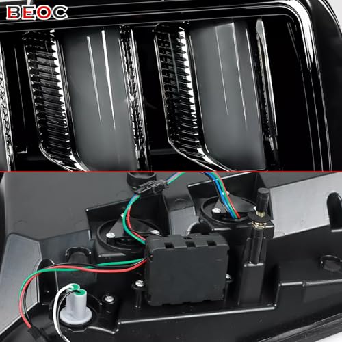 Black Smoked LED Tail Lights D80417