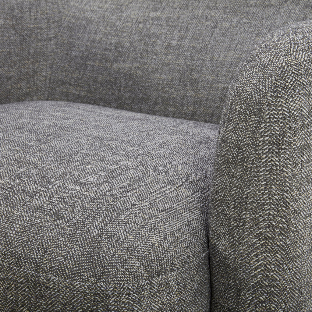 Swivel Accent Barrel Chair with Adjustable Backrest L5274