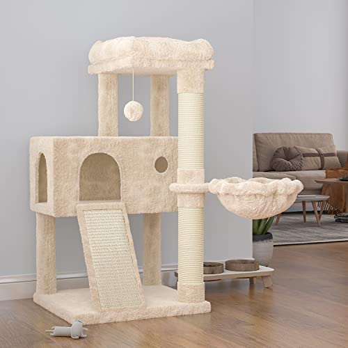 36 Inches Smoky Grey Cat Tree with Hammock N137