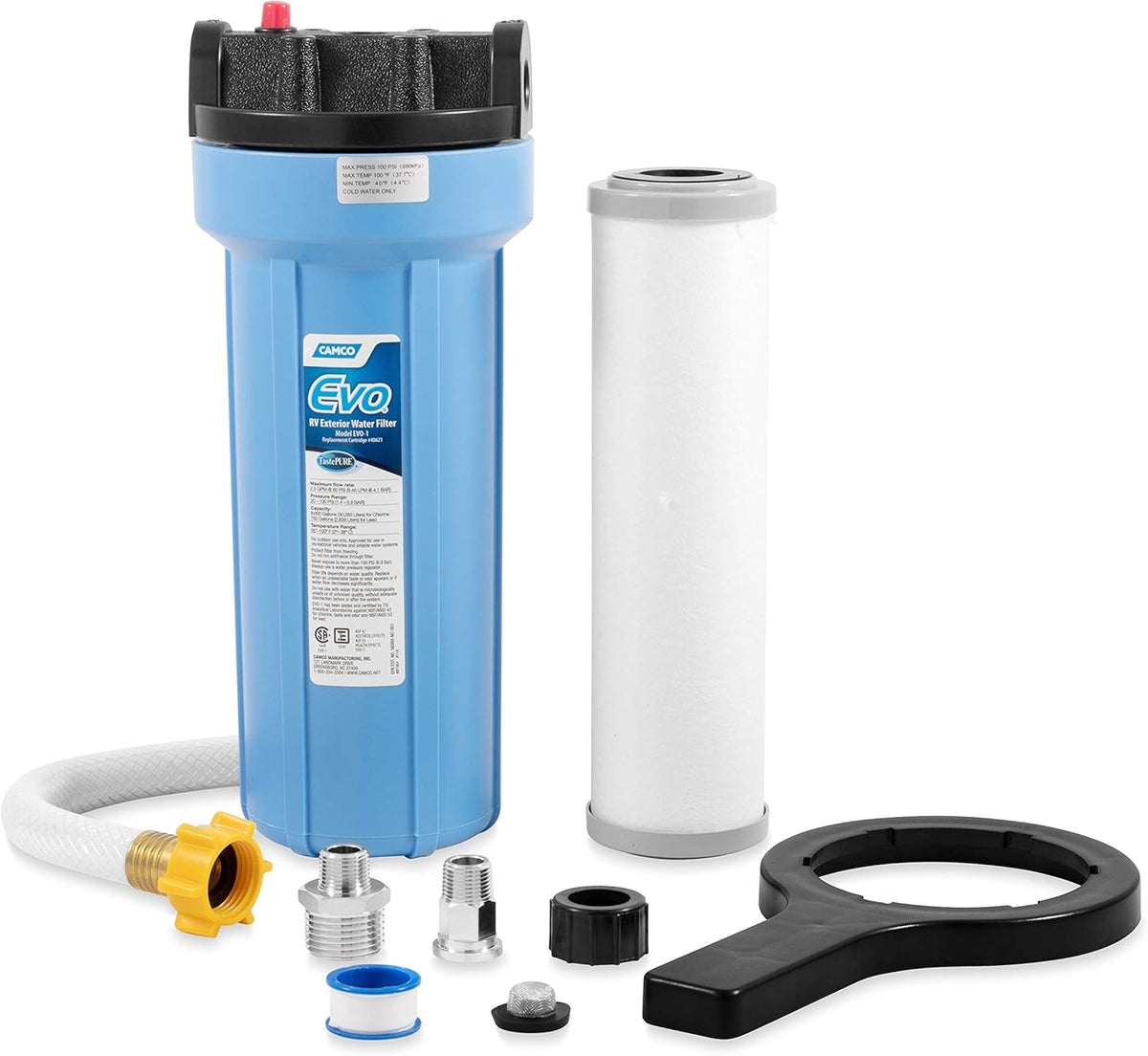 White RV & Marine Water Filter C607
