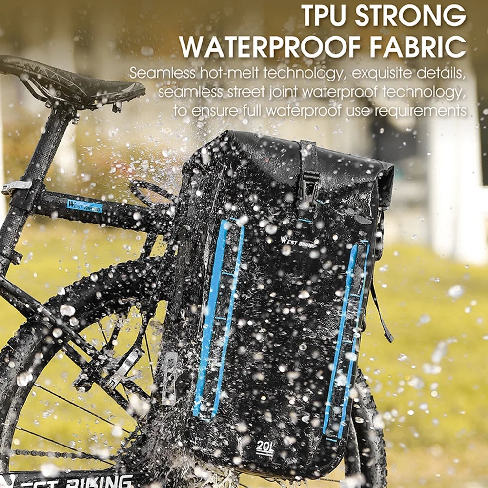 Expandable Bike Rear Storage Bag with Rack Trunk Bag C4301