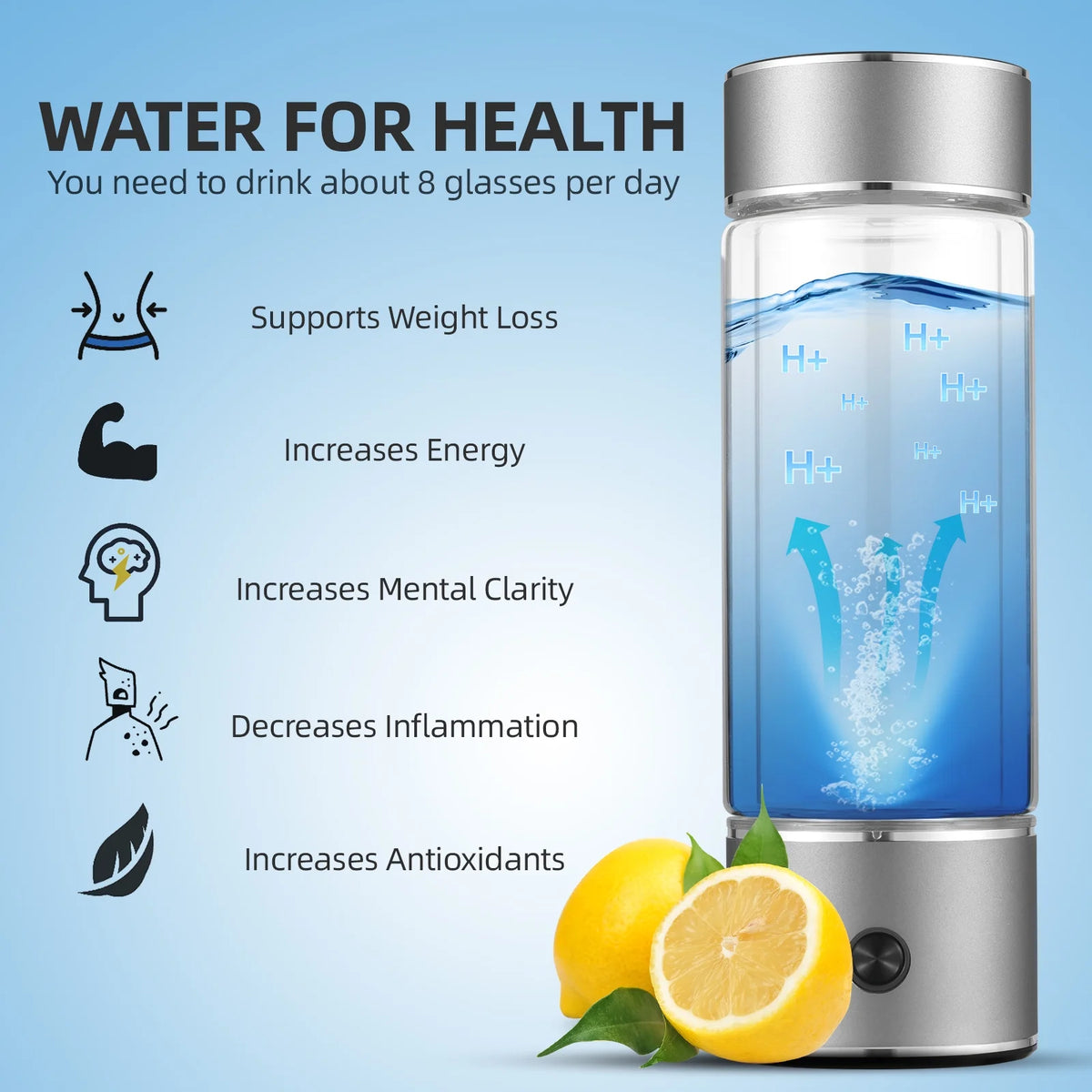 330ml Portable Water Ionizer Bottle Z410