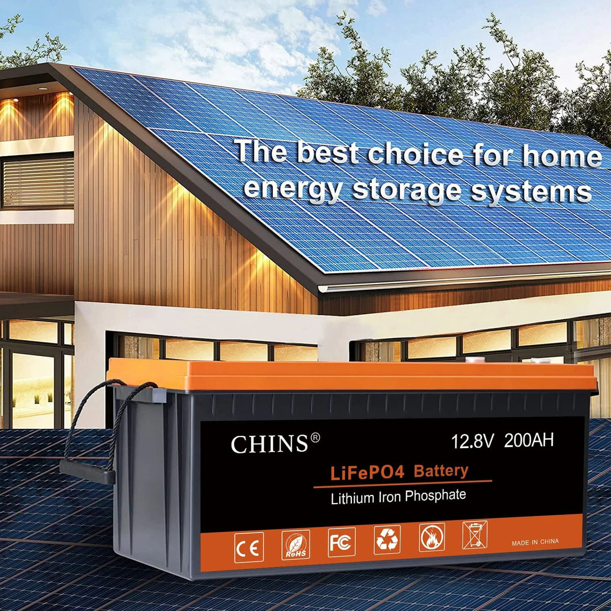 12V 200AH Lithium Iron Battery with 100A BMS S408500