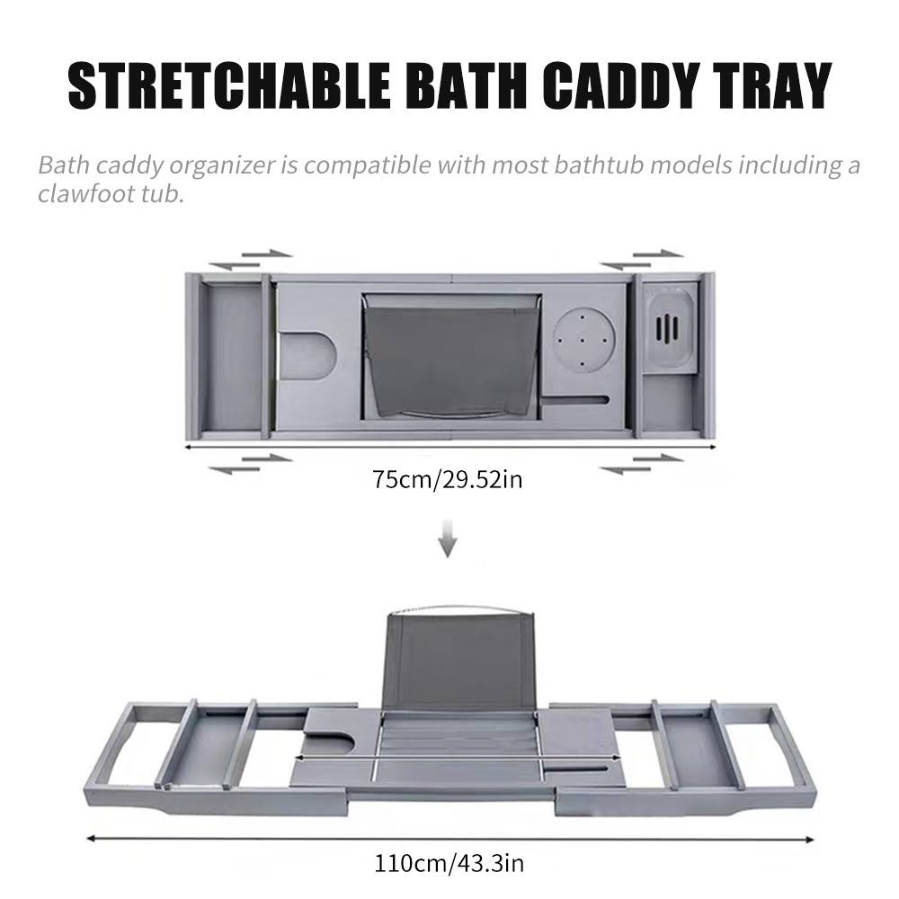 Bamboo Bathtub Caddy Tray D4295