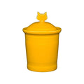Yellow Cat Treat Jar with Lid X78272