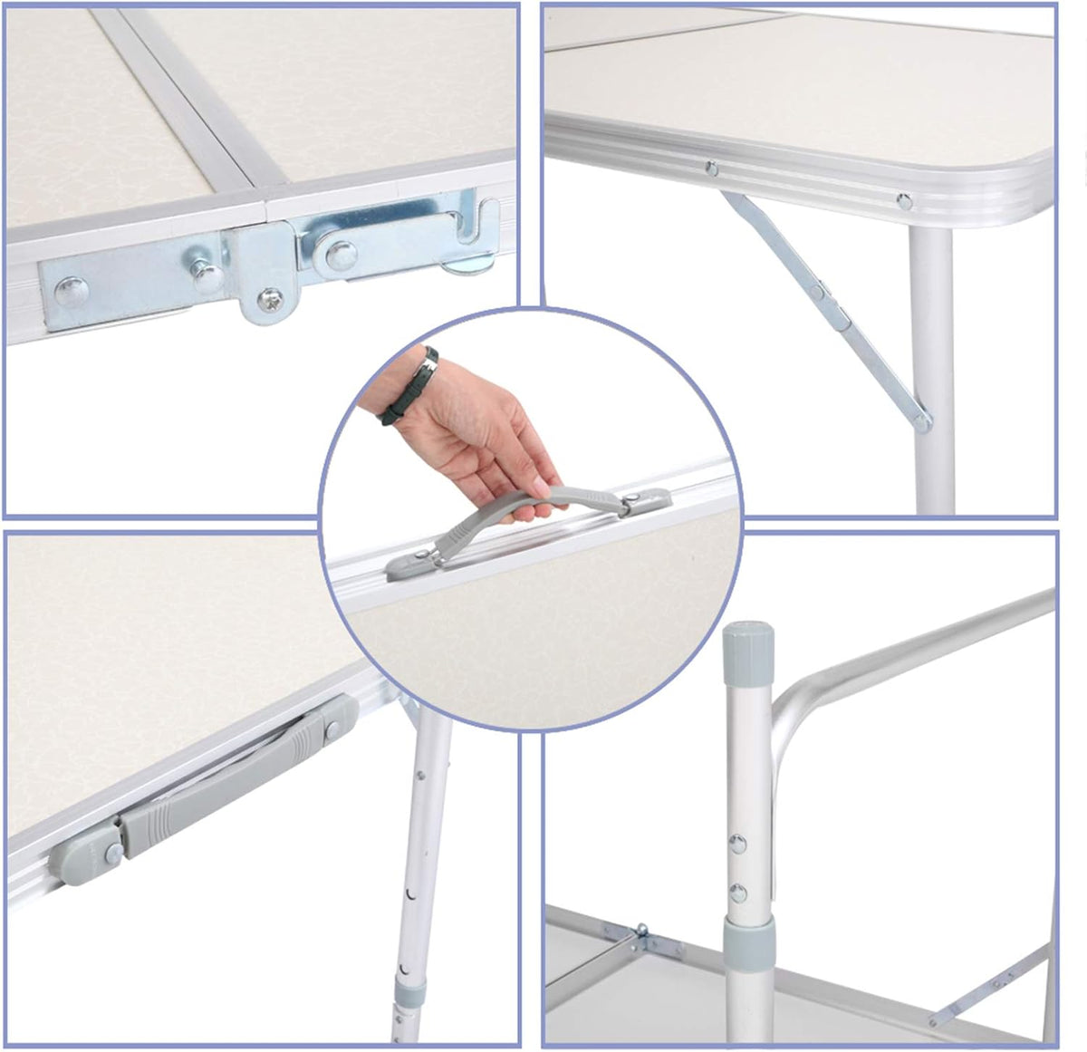 Folding Camping Picnic Table Collapsible Dining Table K5998