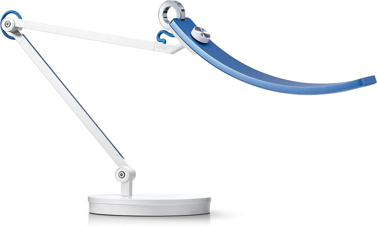 Silver LED Desk Lamp with Auto-Dimming, CRI 95, 35” Wide Illumination M88728