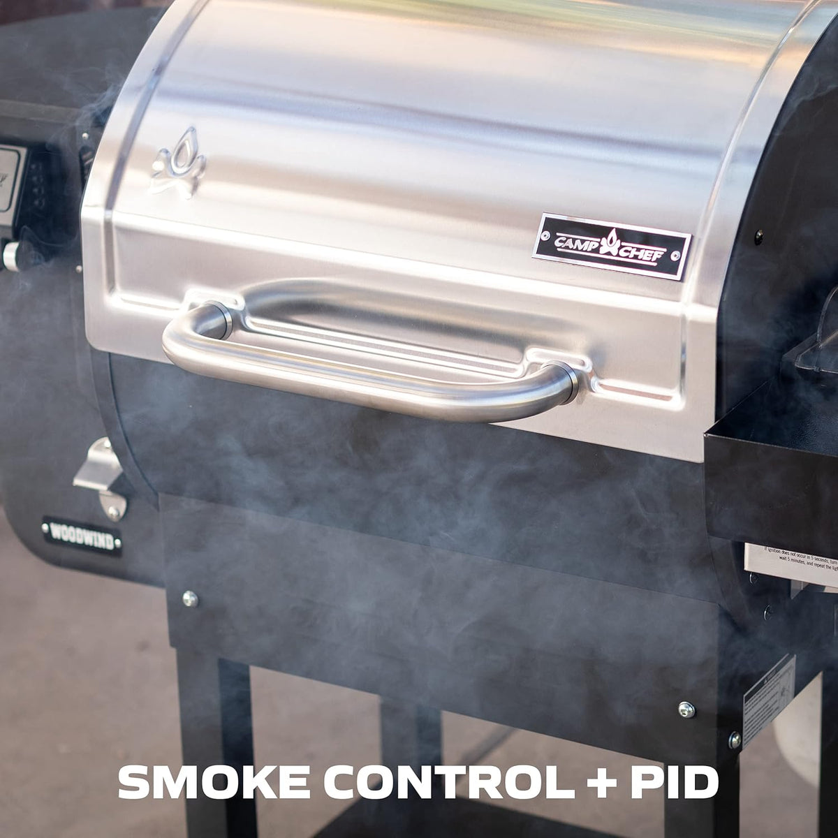 24 in. WIFI Woodwind Pellet Grill & Smoker, Stainless Steel, 811 sq in Cooking Surface R85347