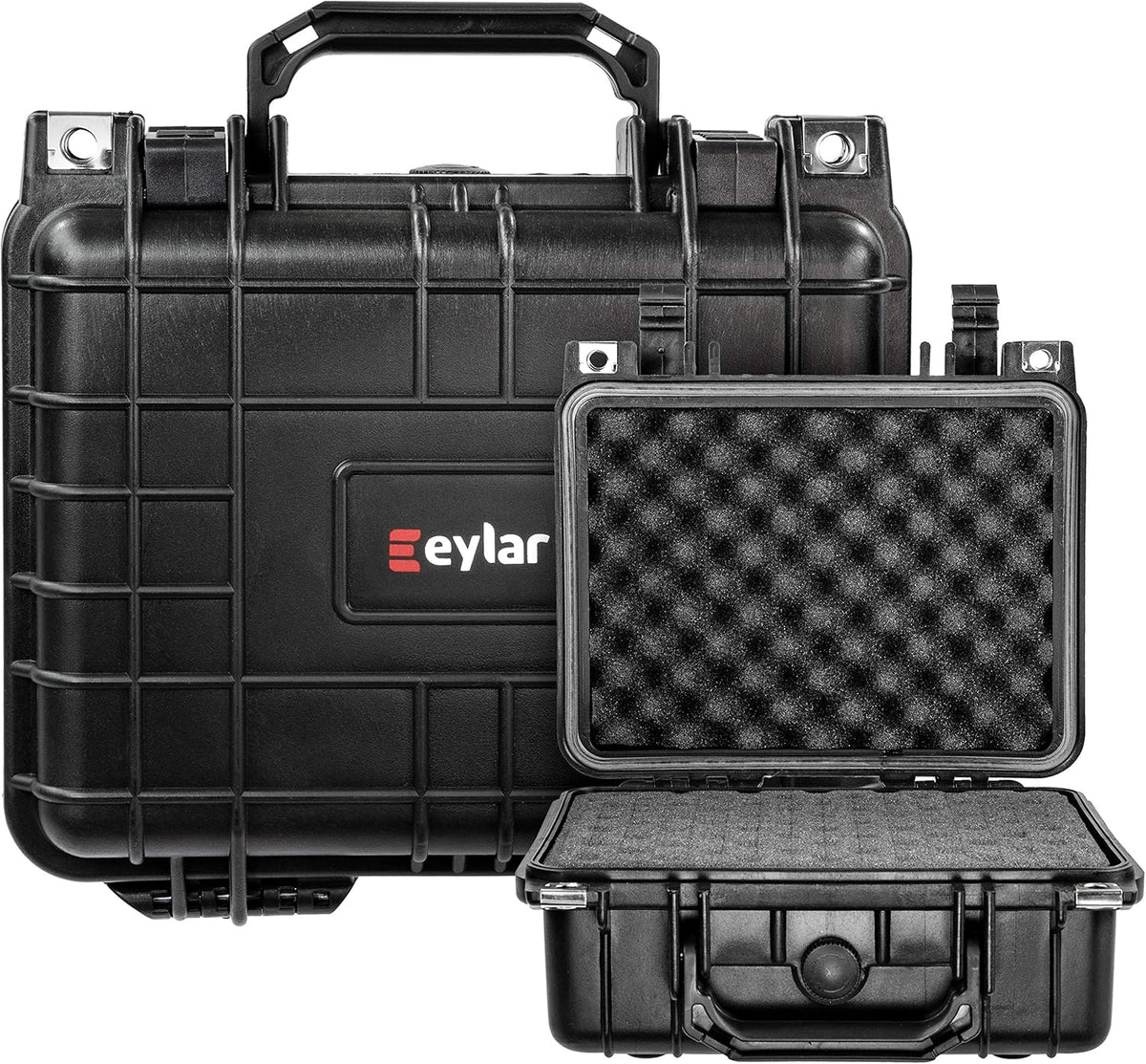 Small 10.62 Hard Camera Case Waterproof with Foam Pack of 2 A821
