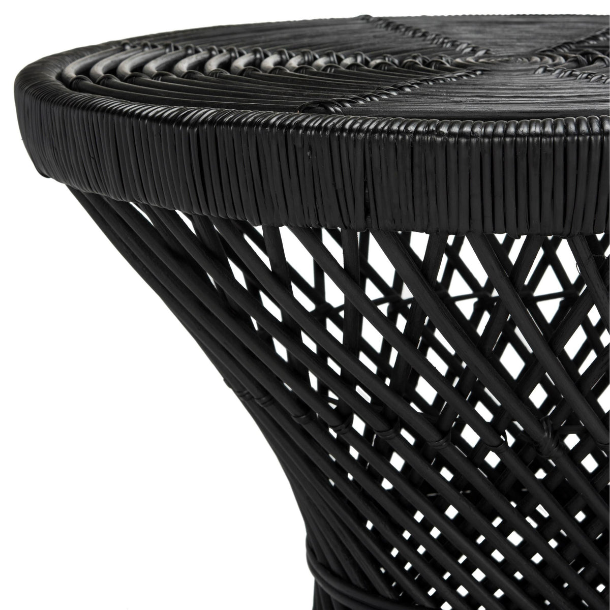 Black Small Accent Table A3285