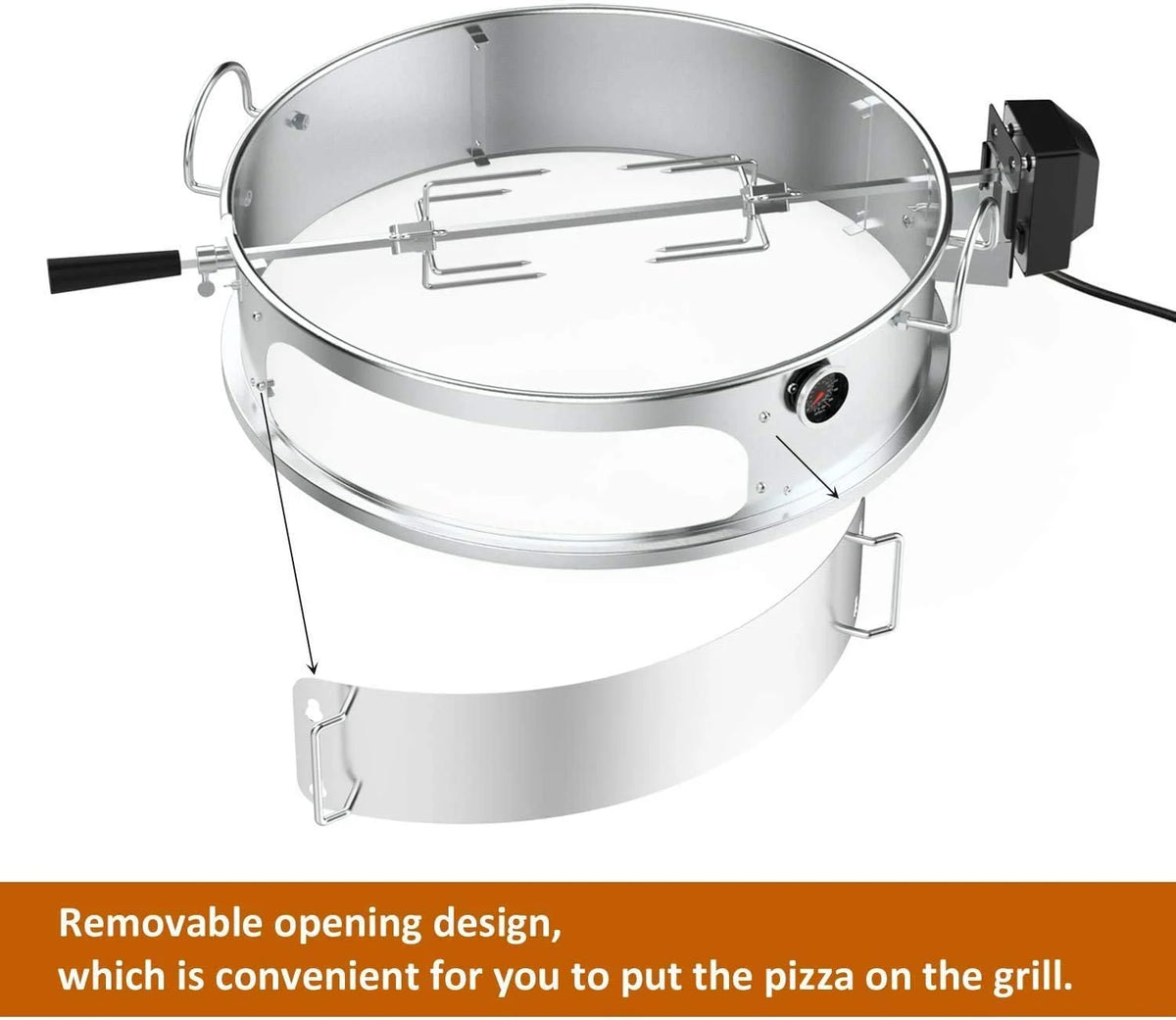 Multi-Purpose Rotisserie Ring Kit Stainless Steel I8603
