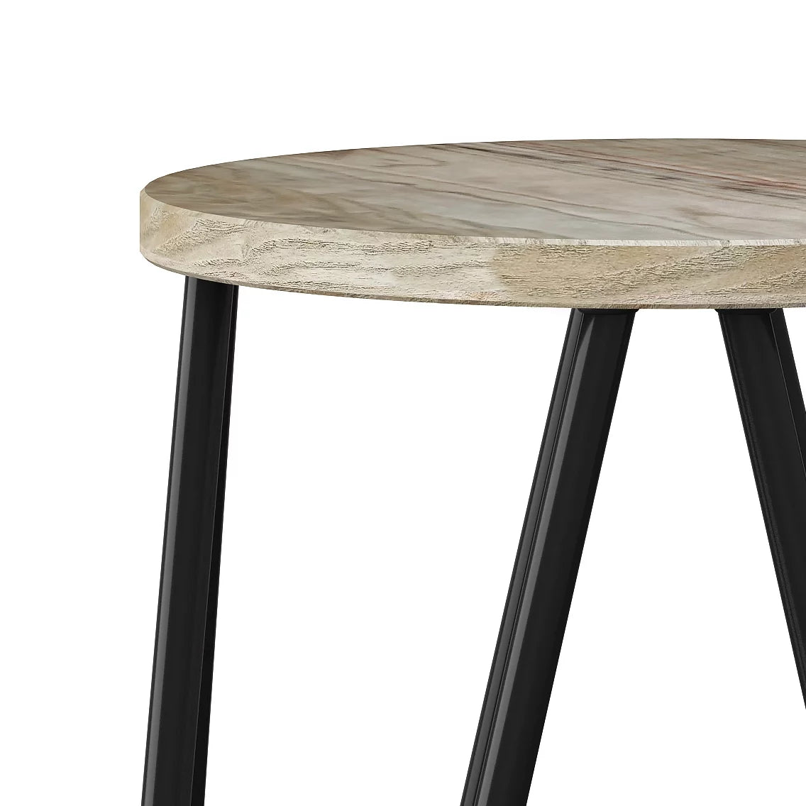 26" Wood Seat Stool Set of 2 I707